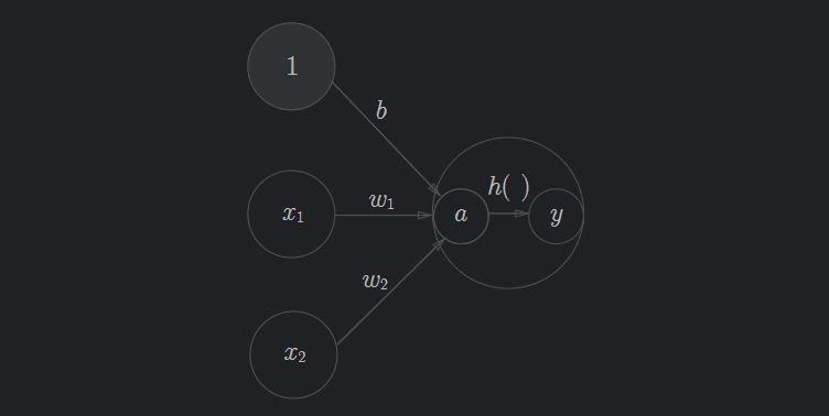 Perceptron with activation function